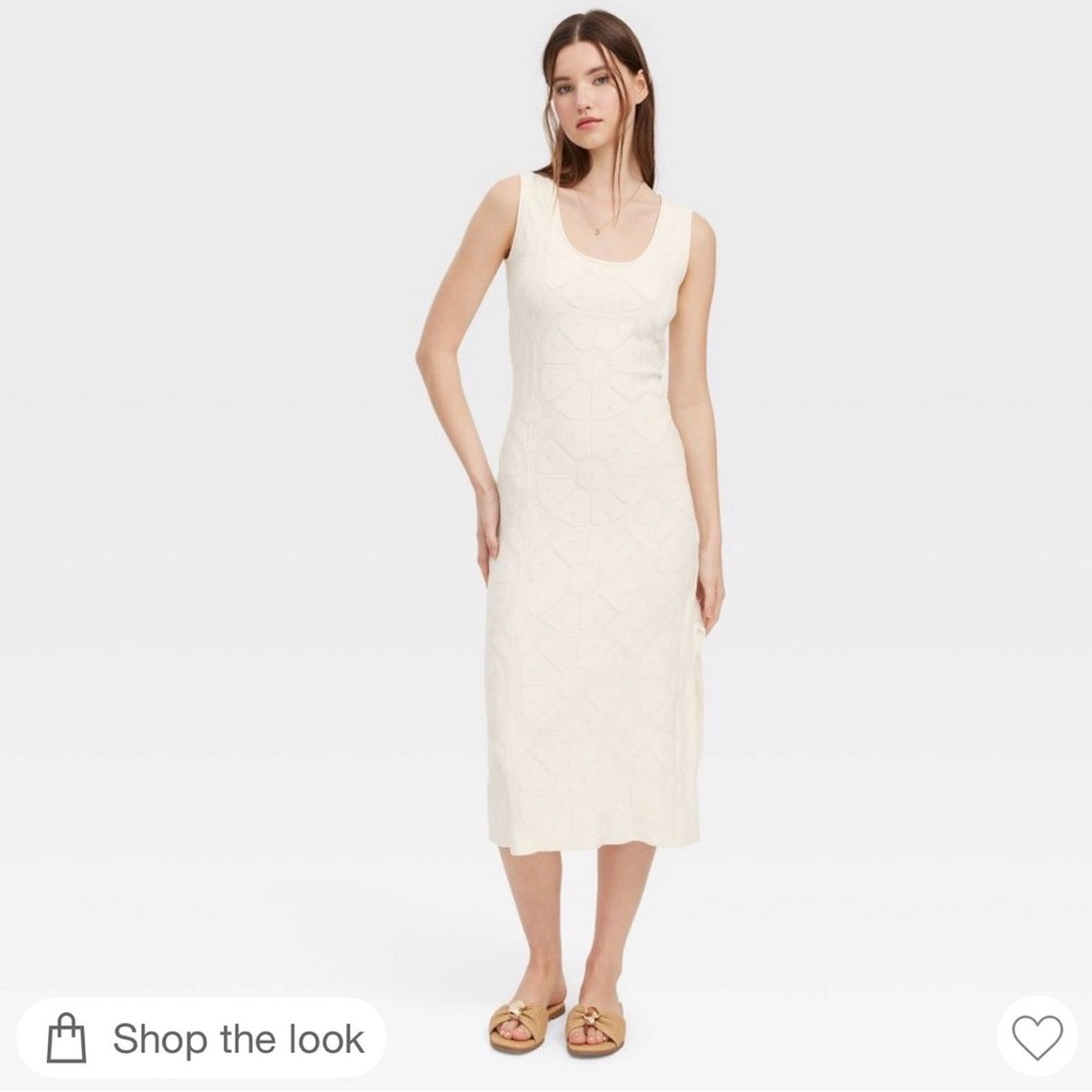 Sleeveless Ivory Midi Dress - Roller Rabbit x Target 
Size XS
